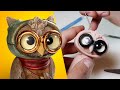 How to Make a STEAMPUNK OWL with Goggles! Polymer Clay Lesson for Beginners | Ace of Clay