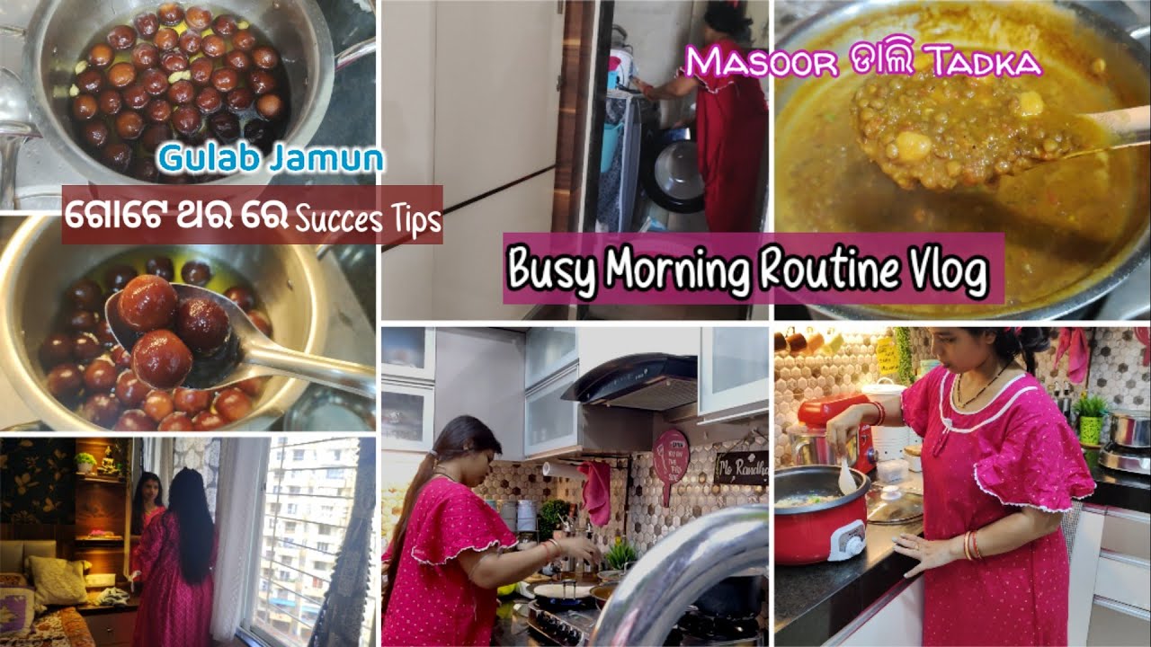 🌼ସକାଳୁ ସନ୍ଧ୍ୟା ଯାଏଁ ଆଜି ପୁର ବେସ୍ତ 😓LunchBox& Breakfast Preparation,No Fail Mawa GulabJamun Recipe😋🤗