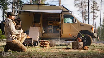 Solo Van Life with My Dog | Spring Camping, Coffee & Campfire Moments