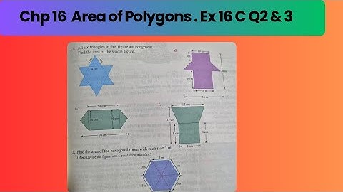 EX 16 C ( Q2 c, d, e, f and Q3 ) Chp 16 Area of Polygons. Class 8. Oxford Maths