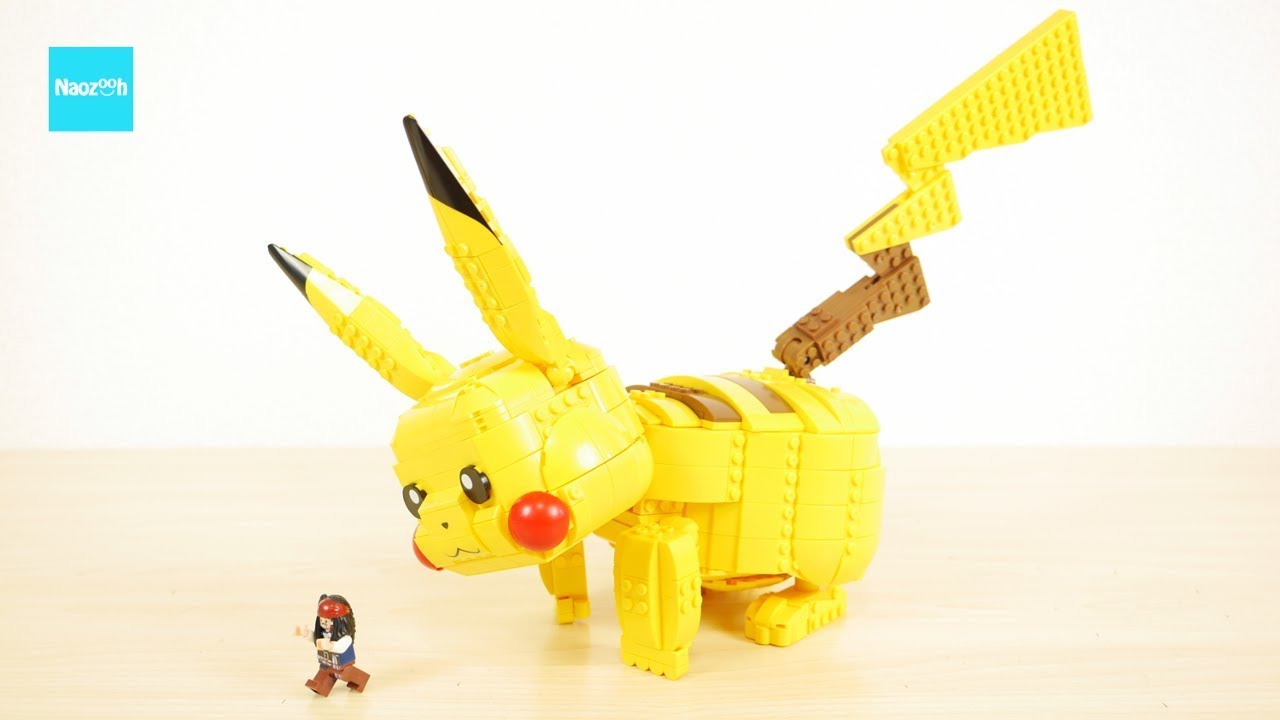 ブロック メガコンストラックス ポケモン ジャンボピカチュウ Mega Construx Pokemon Jumbo Pikachu Youtube