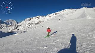 Mölltaler Gletscher  Abfahrt von 3.000 m bis zur Talstation der Gondelbahn