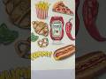 Drawing food step by step tutorial using ARdrawing app simple #draw #drawing #art easy drawing