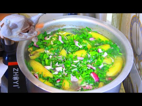 NTA MAVUTA UKORESHEJE TWIGE GUTEKA IGITOKI KIRIMO INKOKO Cooking Delicious Matooke With Chicken