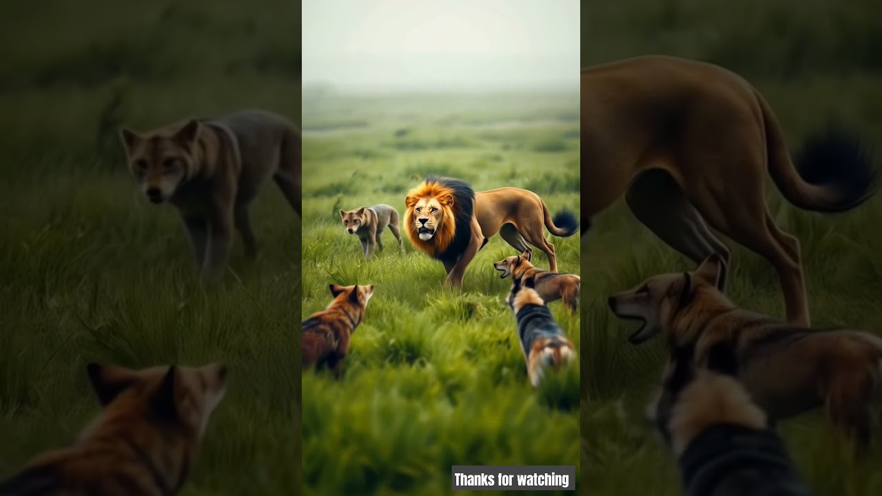 Friendship between goat and lion❣️🦁 