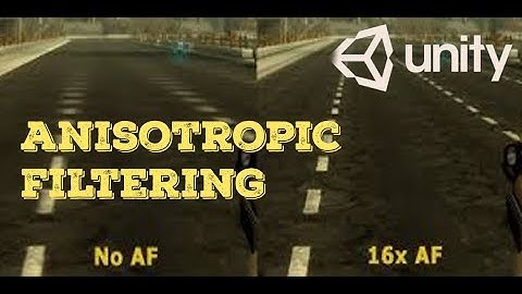 Anisotropic filtering in Unity