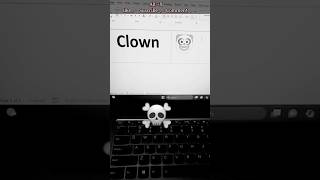 MS Word Secret🤫 Shortcut for Clown Face! 🤡🔥 #msword #symbols #shortsfeed #computer #education