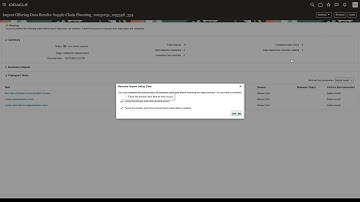 Setup | Import offering setup