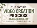 The entire video creation process on my channel | Workflow from start to finish