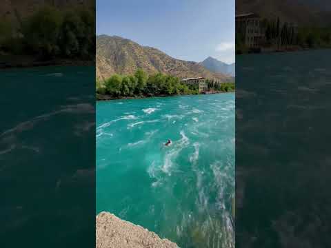 Записываемся на уроки по прыжкам в воду #nurek #tajikistan