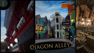 Diagon Alley And ESCAPE FROM GRINGOTTS | Tpt2 Showcase