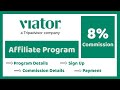 Viator affiliate program 2024  earn money from viator