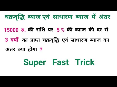 वीडियो: साधारण ब्याज और चक्रवृद्धि ब्याज में क्या अंतर है आप चक्रवृद्धि ब्याज के साथ अधिक धन क्यों प्राप्त करते हैं?