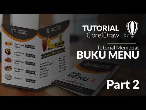  Cara  gampang bikin desain  buku menu di  coreldraw  part 2 