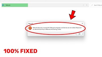 How to Fix Network Discovery is Turn Off Error | Windows 11 or 10
