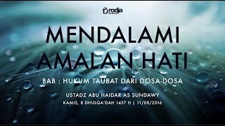 Bab Taubat: Hukum Taubat dari Dosa-Dosa (Mendalami Amalan Hati)