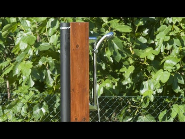 Monzana Ducha de jardín de 35L máx. 60°C ducha solar plástico