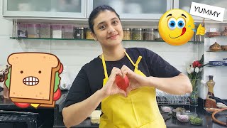 Ragini Khanna making Paneer Toast