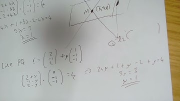 A Level Further Maths - Vectors and the reflection of a line in a plane