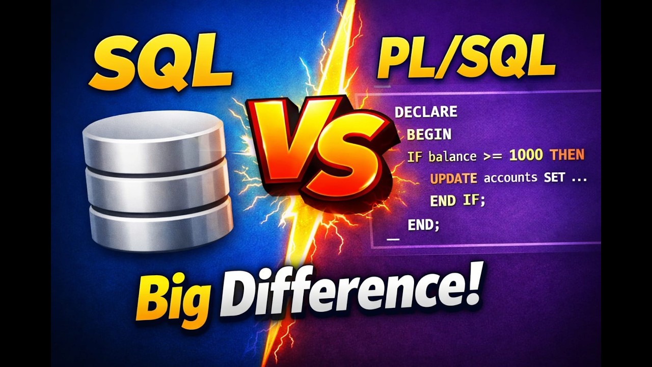 PL/SQL vs SQL Explained in Hindi | Oracle Interview Question | Complete ...