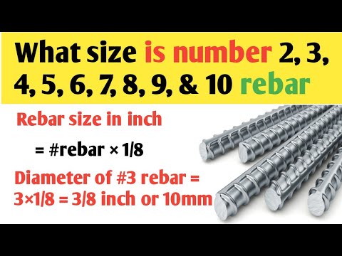 Mild Steel REBAR 6 Sizes available & 12 popular lengths to choose from 