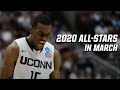 2020 NBA All-Stars and their March Madness days