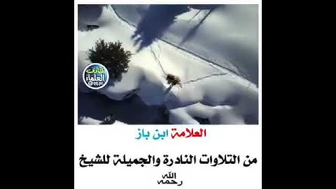 تلاوة نادرة وجميلة للشيخ العلامة ابن باز رحمه الله