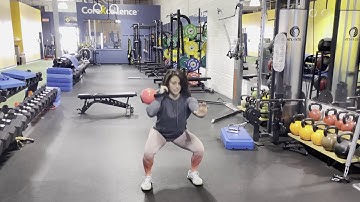 Kettlebell Squat to Rotational Press