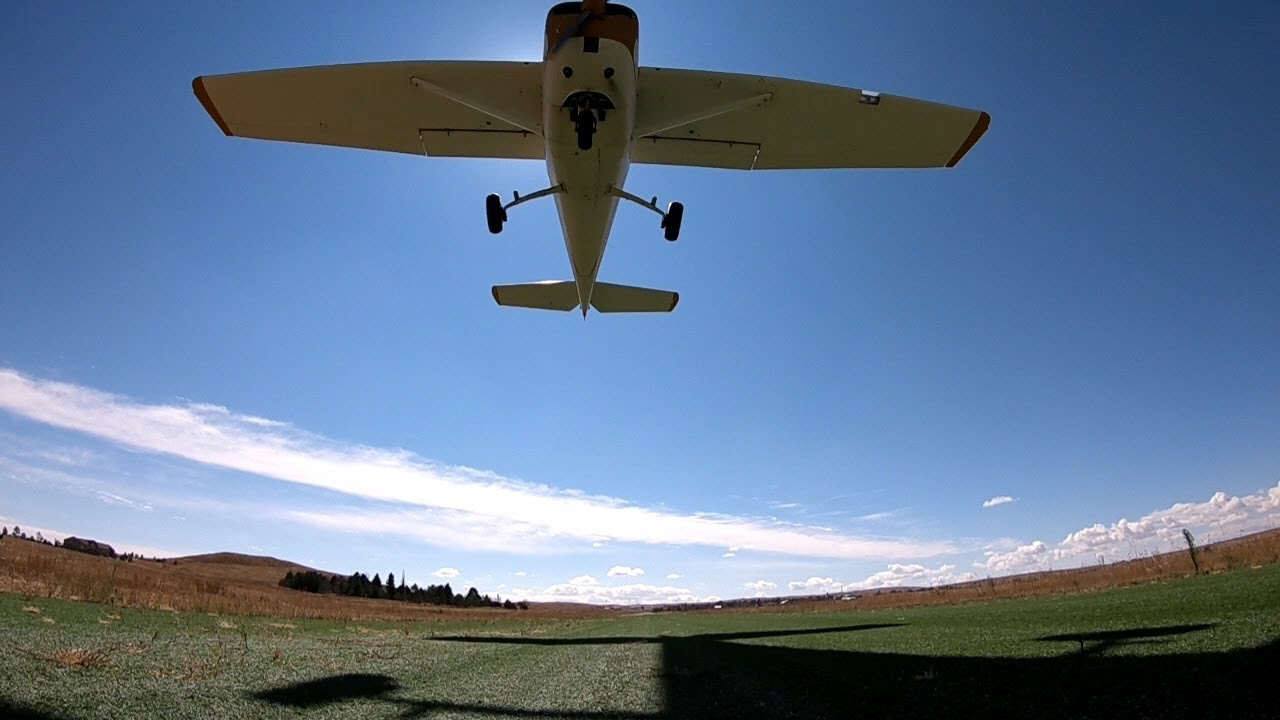 GoPro catches unknown Cessna departure from runway 35 at the Calhan Colorado Airport!