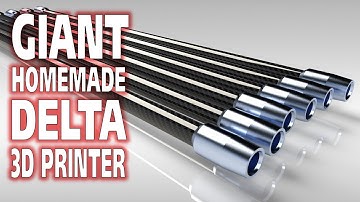 Giant Delta 3D Printer Buildvlog #5A Overkill Pushrods