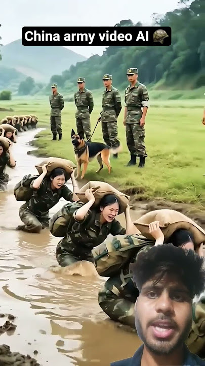 China AI🌀 video army 🪖girl training #youtube #ai #short #trending #video #military #akrathore