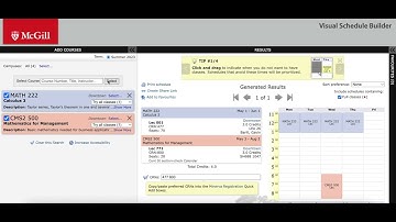 Visual Schedule Builder Tutorial