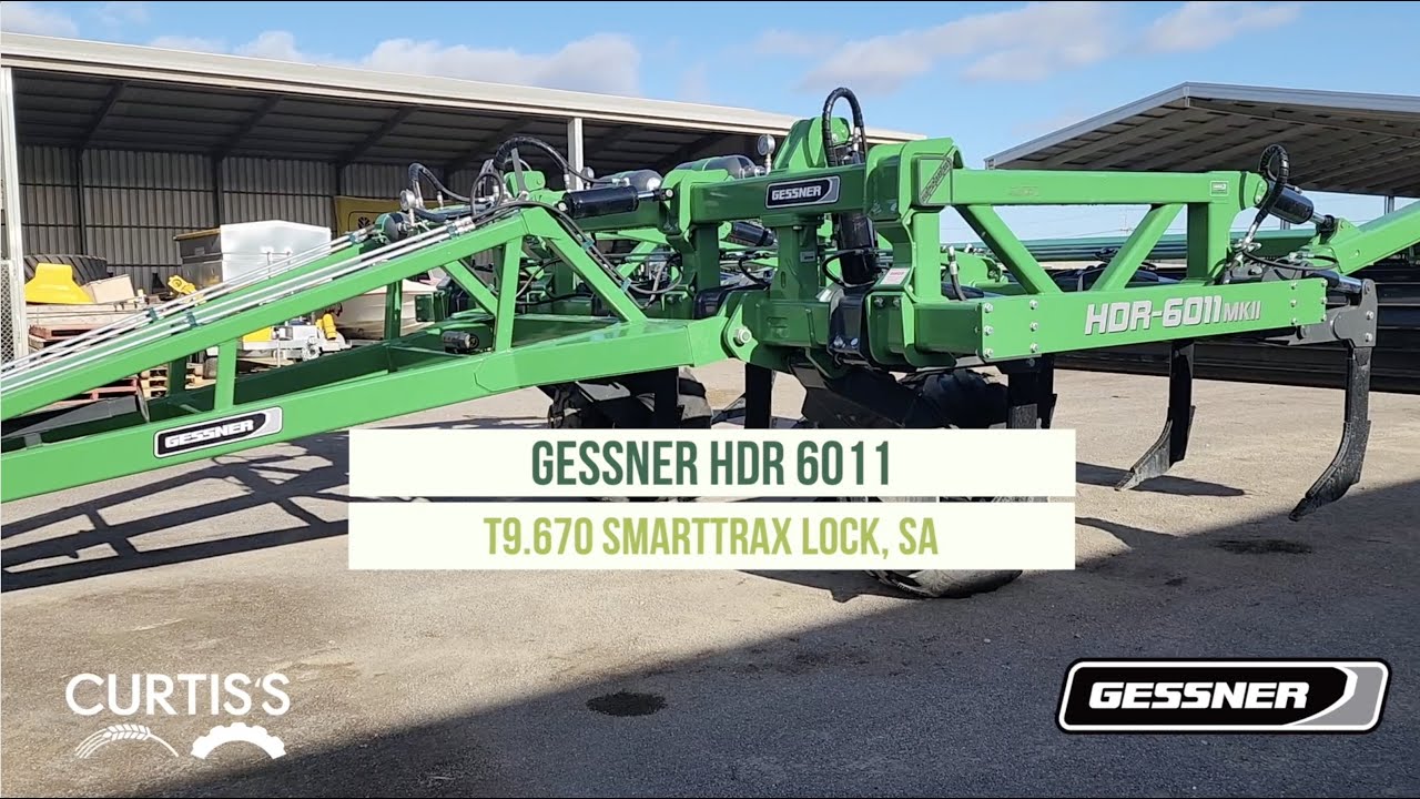 Gessner HDR 6011 in the field behind a T9 670 SmartTrax Lock, SA - YouTube