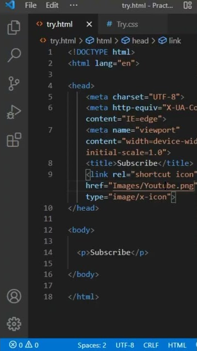 #favicon in #html  #short #shorts