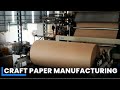Crafting of ecofriendly paper  how craft paper made inside factory  manufacturing process