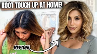 DIY ROOT TOUCH UP + MONEY PIECE HIGHLIGHTS AT HOME! SCHWARZKOPF BLONDE ME BLEACH/TONER ON DARK HAIR!