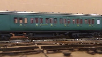 N Class traverses the fiddle yard