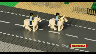 Lego Love story with jailbreak and Horse chase | ST008 | Stop motion movie  | Lego make | Legobricks