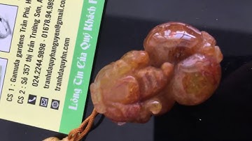 Tỳ hưu phong thuỷ đá thạch anh tóc nâu - đá quý Hà Nguyễn