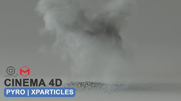 CInema 4D Pyro and Xparticles Explosion Example 2025