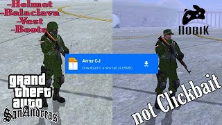 Military Clothes for CJ (Tutorial) |GTA San Andreas Android screenshot 5