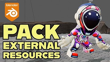 Automatically Pack External Resources Blender