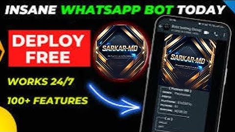 Sarkar-MD | HOW TO CREATE WHATSAPP BOT FOR FREE | HOW TO MAKE Sarkar-MD POWERFUL WHATSAPP BOT
