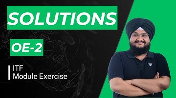 Module Solutions OE-2 | ITF | IIT JEE | SP Sir | Kota Pulse by Unacademy