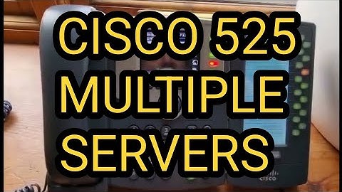 HAMS OVER - IP Add BLF link to Cisco 525 With Multiple Servers
