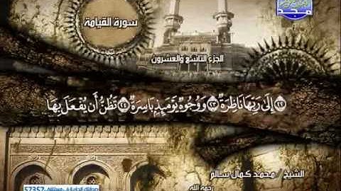 سورة القيامة الشيخ / محمد كمال سالم
