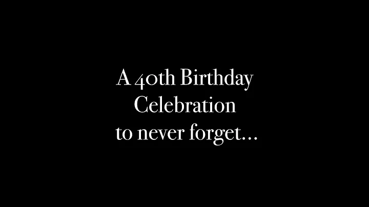 A Birthday Celebration you will never forget