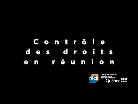 Contrôle des droits en réunion