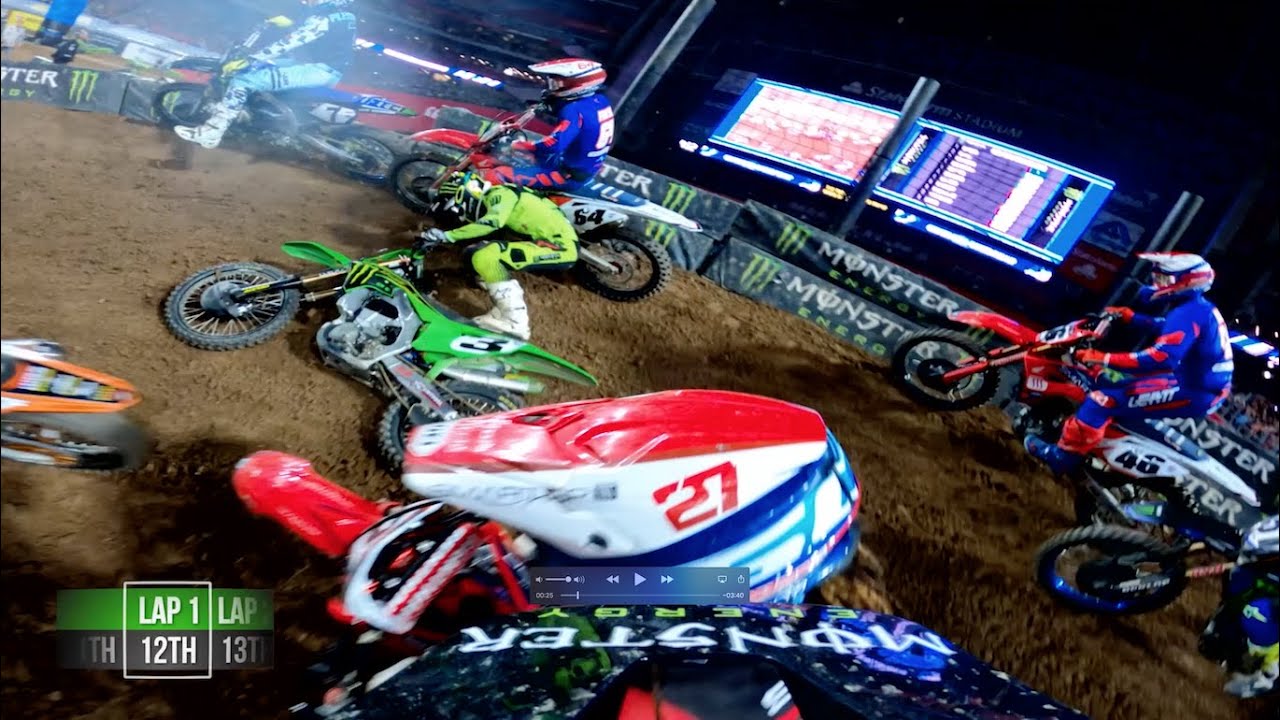 
                  GoPro: Adam Cianciarulo - 2020 Glendale Supercross - Triple Crown Main #3 Highlights