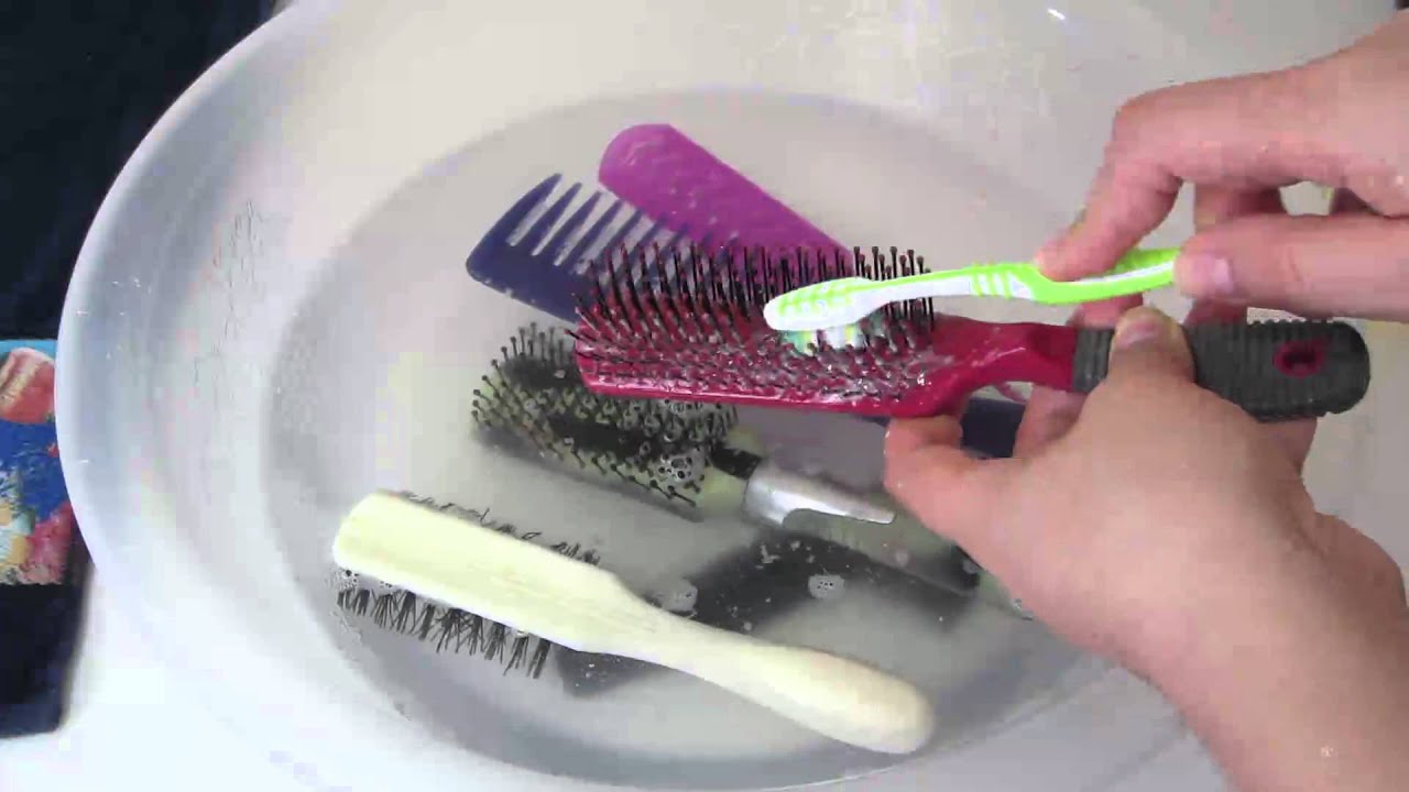 How to Clean/Wash your Hair Brushes - YouTube